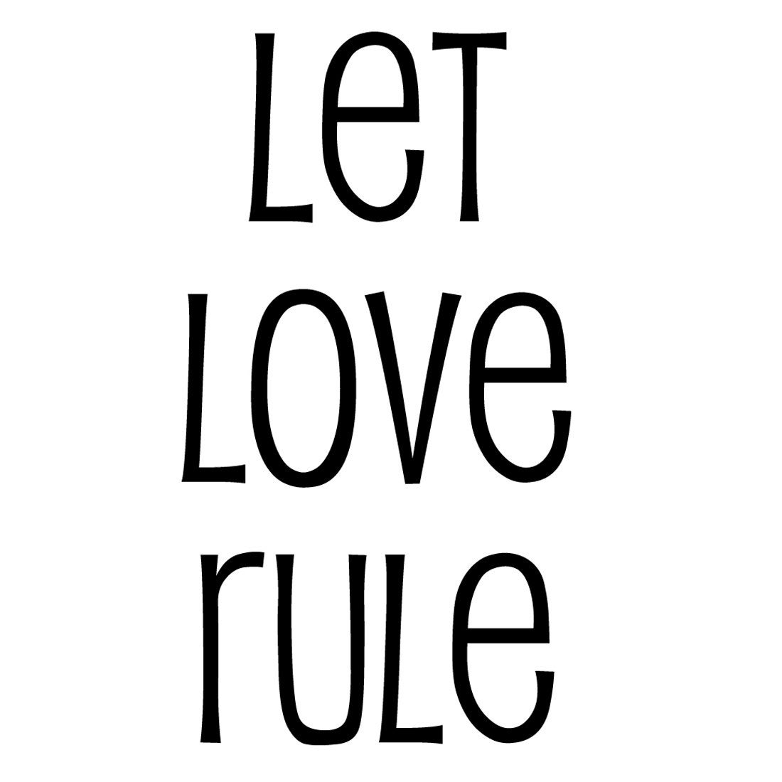 let LOVE rule. a tattoo set ( temporary )