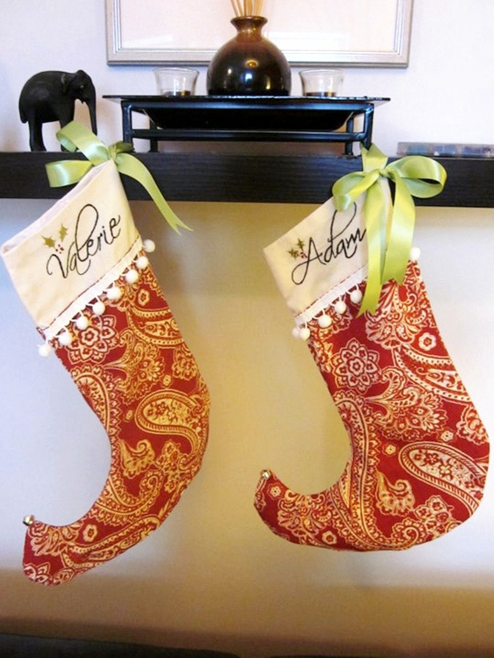 Unique Wedding  Money Carriers - Personalized Christmas Stockings