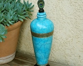 RAKU COIL POTTERY Lidded Jar Handmade Pottery