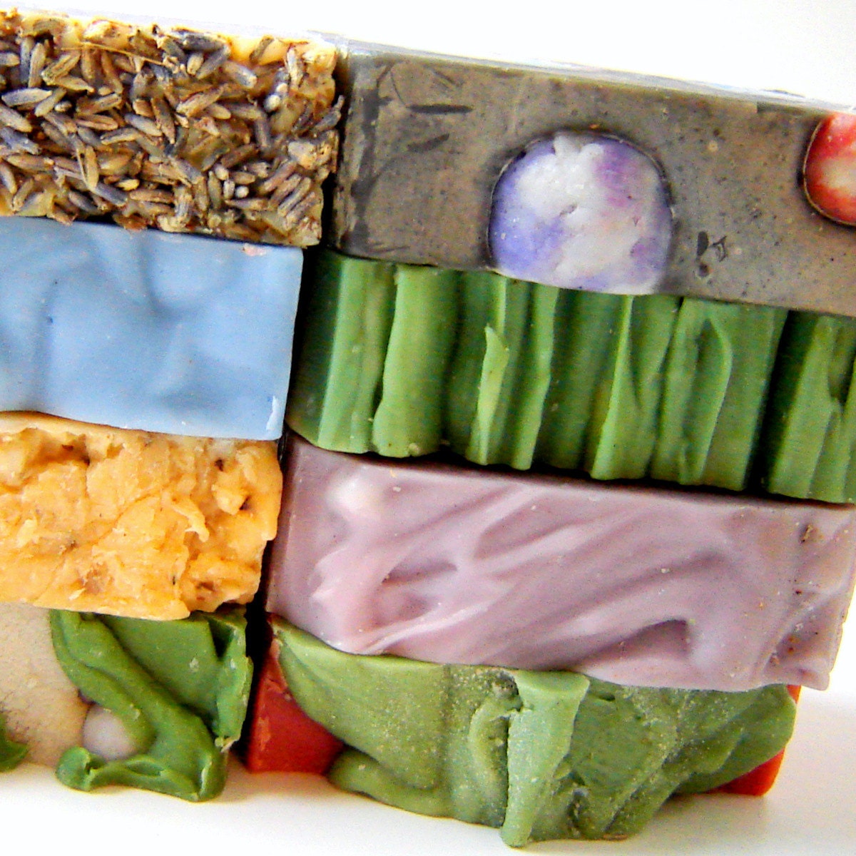 7 Soap Bars / Bath and Beauty Personalized Gift Set Under 50 / Cold Process Vegan Soap Sampler