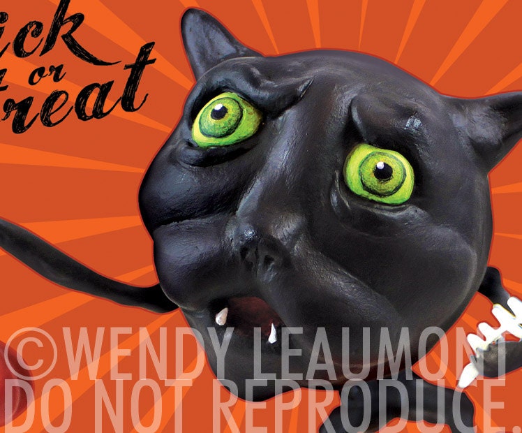 Boo Kitty Postcard 4 x 6