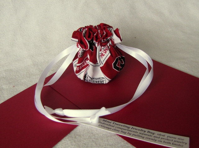 Oklahoma Sooners Mini Jewelry Bag