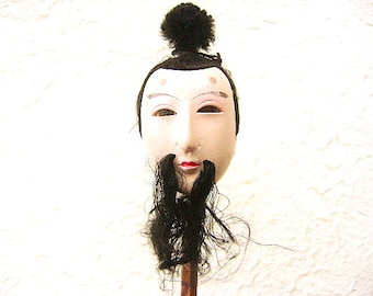 Vintage Japanese Doll Head Hina Matsuri Man Body Part  At Least 78 Years Old (S348)