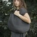 Black Leather Hobo Bag, every day bag, tote bag
