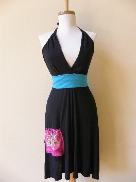 Concert In The Park Eco Friendly Halter Dress Size Small