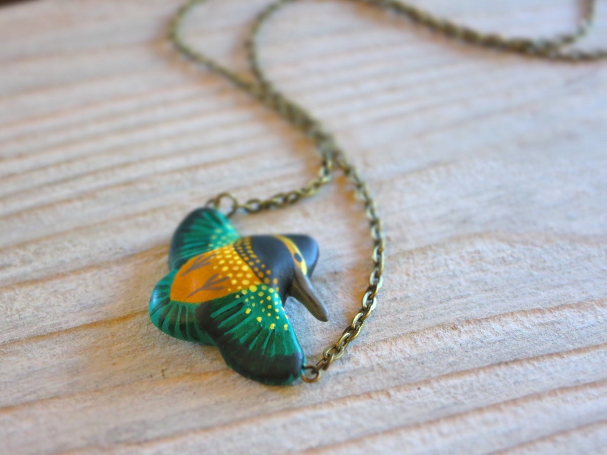Kingfisher necklace