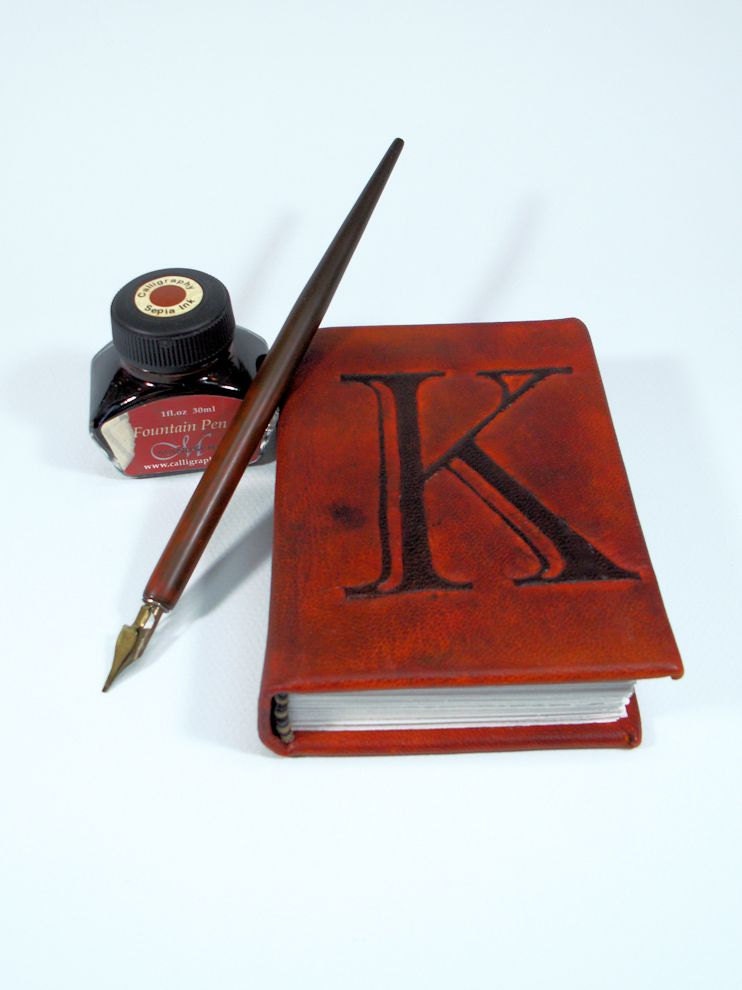 Personalized Leather Journal, Mini