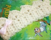 Crown for baby crocheted wool Princess