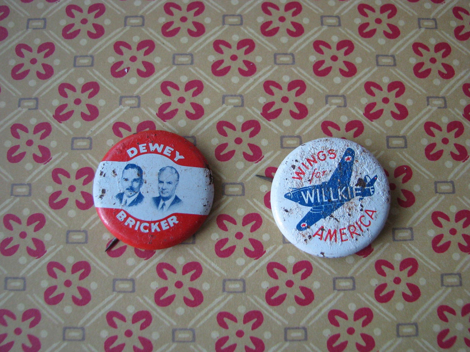 Campaign Buttons Vintage