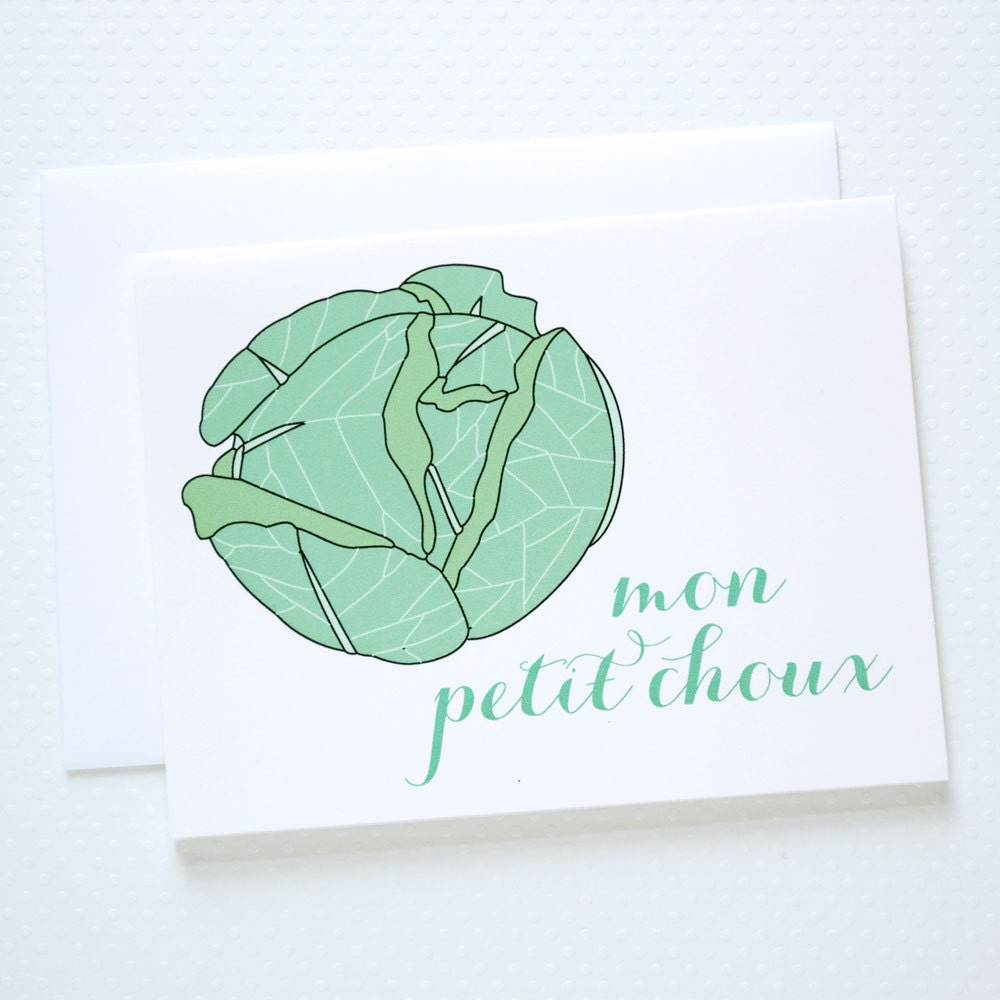 Mon Petit Choux Note Card