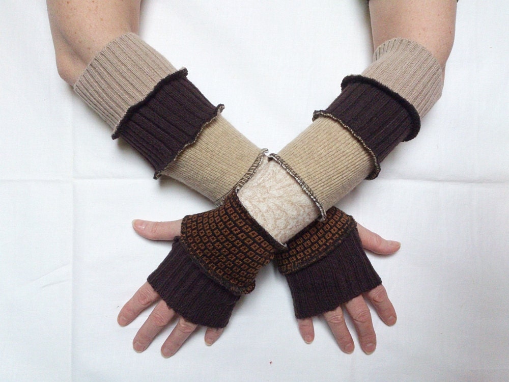 Arm Warmers Made From Upcycled Sweaters Man Teens Eco Friendly Funky Style Winter Fashion Upcycled Clothing