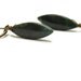 Green Earrings, Long, Large, Hunter, Woodland, Jasper Arrows, Antiqued Brass Dangle, Fall Fashion- Garden