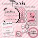 Custom Paris Party Printable Kit