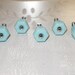 Painted Cottage Real Glass Aqua 1".25 Knob