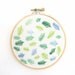 Embroidery Hoop Art - Soft Pines