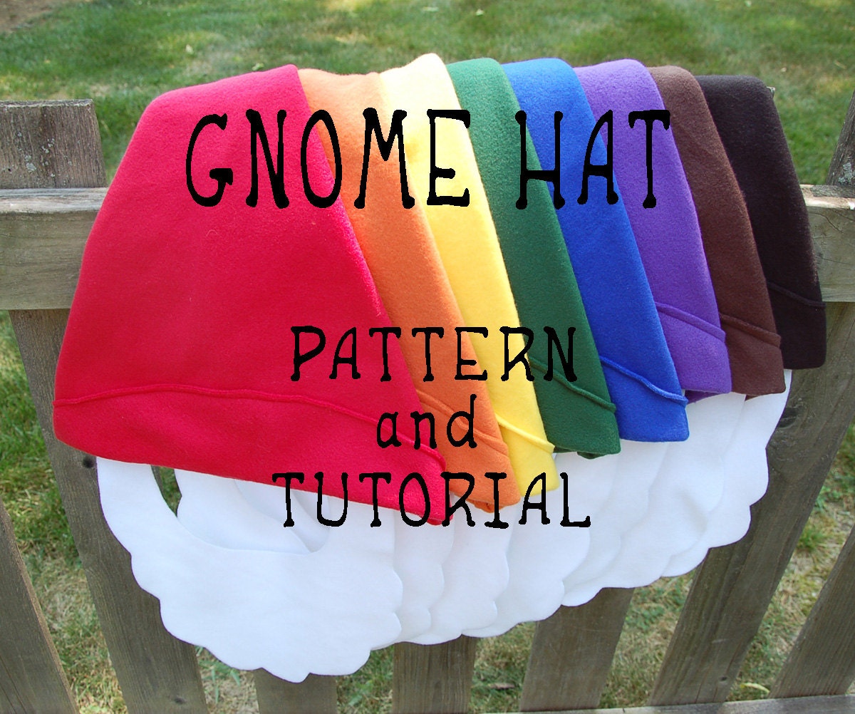 Gnome Hat PATTERN and TUTORIAL