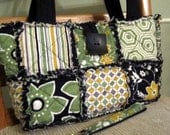 Bella Rag Quilted Bag - Fully Lined - Including Matching Key Fob