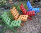 SET of 4 Comfy Cedar Patio Chairs - multicolored