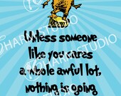 12x18 Dr Seuss Lorax Print