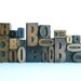 BOO Vintage Wood Letterpress Type Set