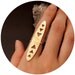 Tribal Arrow Shield Ring // Sterling silver hammered metalwork