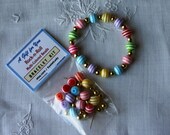 DiY Rock-n-Roll Bracelet Kits, Quick and "Easy To Do" Kits, Multi-colored Beads, Party Favors, Easy Craft Project. Birthdays,Slumber Party