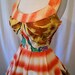 On Hold Show stopper 1950's hand painted Mexican tourist new look summer sun dress pin up girl rockabilly bombshell - size Small / Medium