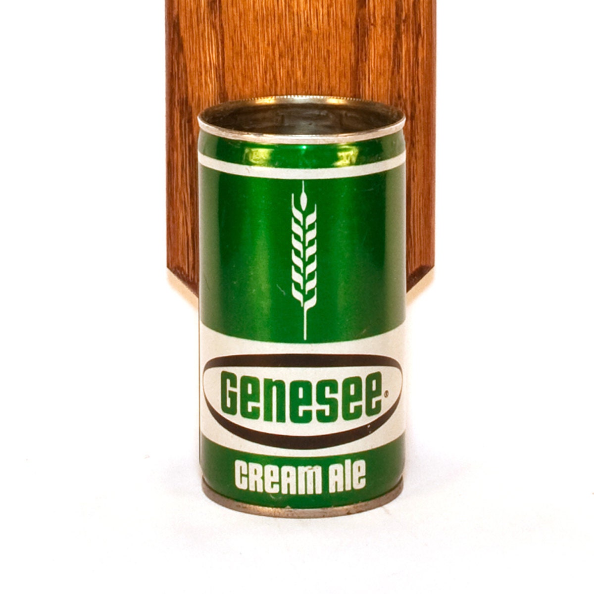 Genesee Cream Ale Beer Bottle Opener with Vintage Beer Can Cap Catcher, Holiday Gift For Guy and Groomsmen