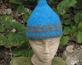 Brilliant Blue and Copper Viking Hat