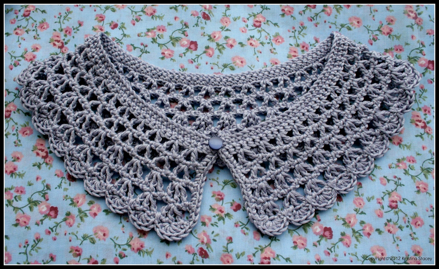 Detachable Crochet Collar Pattern, PDF download, DIY tutorial