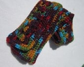 Crochet Multicolored Scarf Fifty Shells and Lace