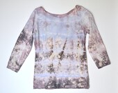 SAMPLE SALE - New Nebula Hand Dyed Striped Boat Neck Blouse