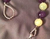 Amethyst and New Jade Gratitude Meditation Beads