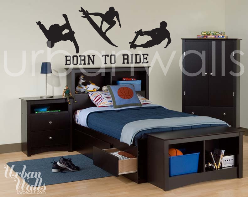 Vinyl Wall Sticker Decal Art - Born To Ride