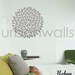 Vinyl Wall Sticker Decal Art, Large Flower