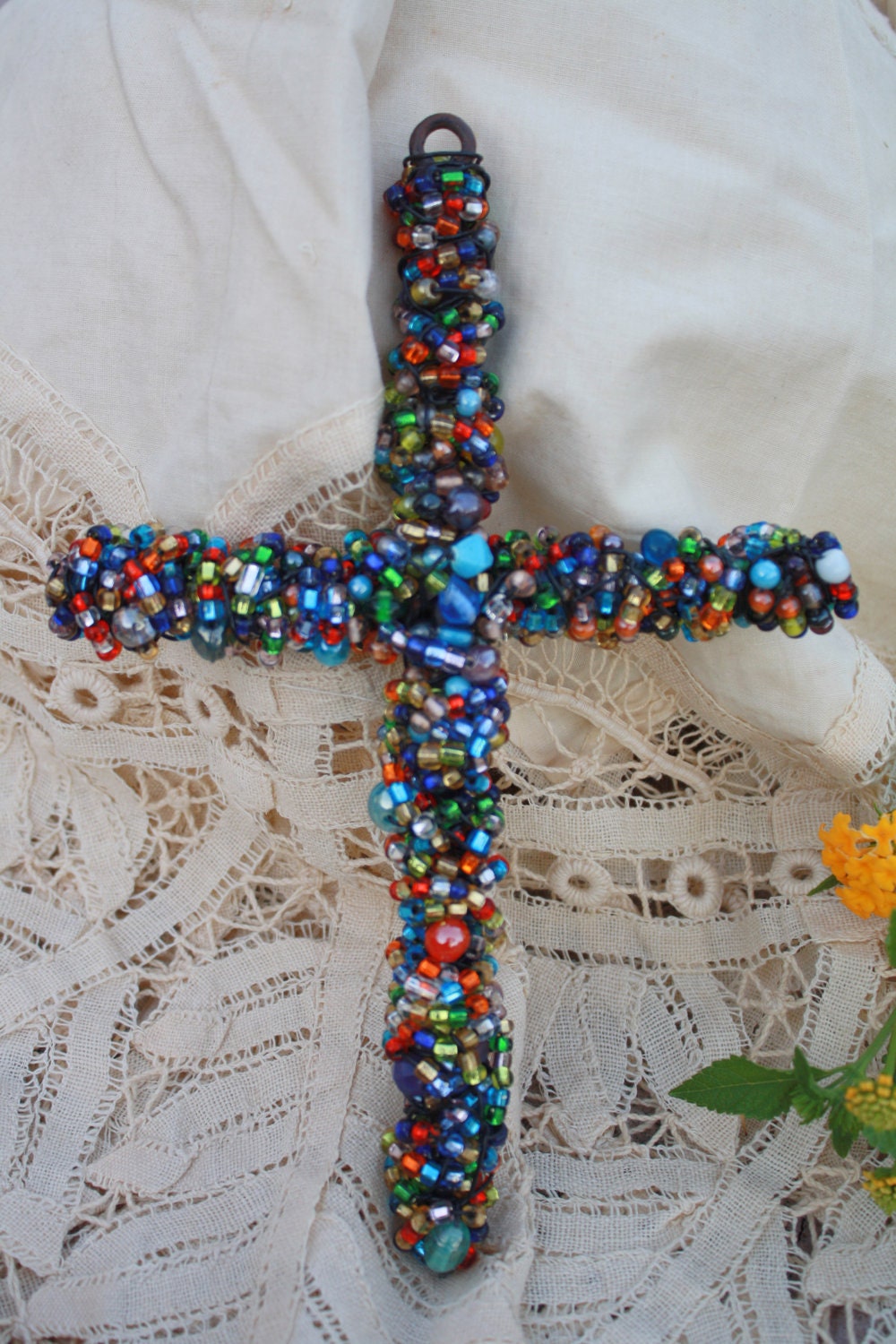 beaded wall crosses