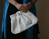 Forget-me-not clutch bag
