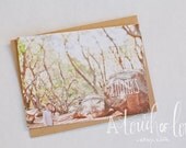 Custom LOVE and THANKS POSTCARD