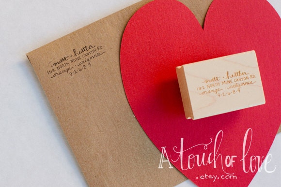 LOVE Custom Design Return Address Stamp