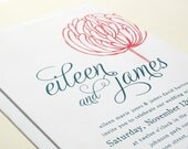Printable DIY peony Wedding Invitation Suite, Eileen design