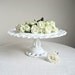 Westmoreland Milk Glass Wedding Cake Stand with Lacy Edge Doric Pattern