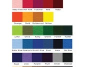 Pick Your Own Colors- 50 sheets of 9 x 12 Eco-Friendly Felt made from Recycled Bottles