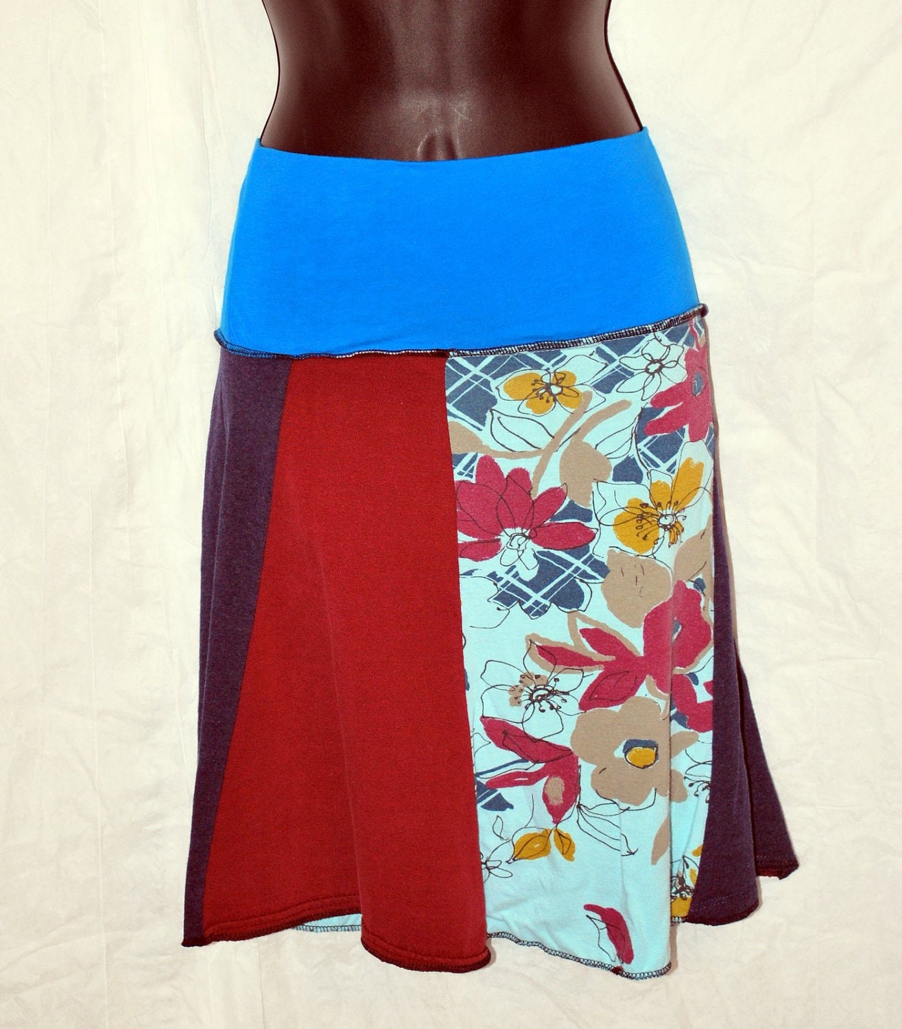 floral tee shirt skirt