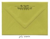 The Britt custom address wooden hand stamp - 10 to 14 day turnaround timeframe