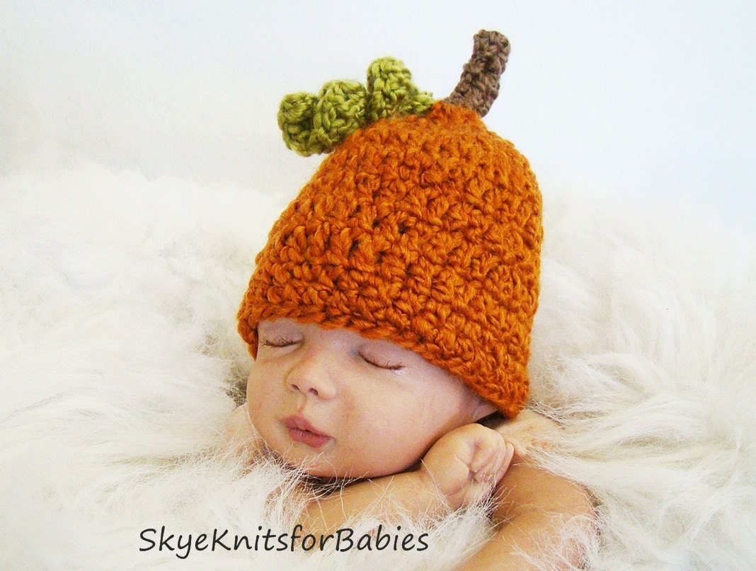 My Little Pumpkin Baby Hat - Photography Prop