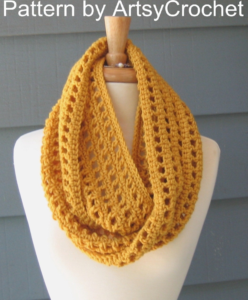 CROCHET PATTERN / DIY Project - Leah Infinity Scarf and Cowl (Not the actual scarf) - 2 patterns