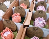 10 Origami Lotus Lanterns, you pick the colors, gift boxed wedding favors, thank you gifts