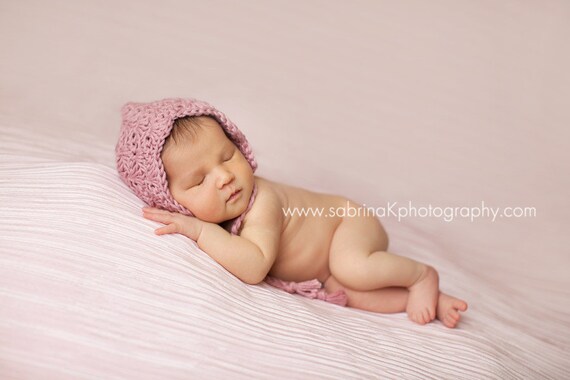 Crochet Pixie Bonnet- MADE To Order