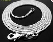 22 Inch Sterling Silver Chain Available For Add On
