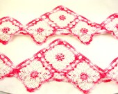 Vintage Pair of Pink Crochet Std Sz Pillowcases - Free USA Shipping